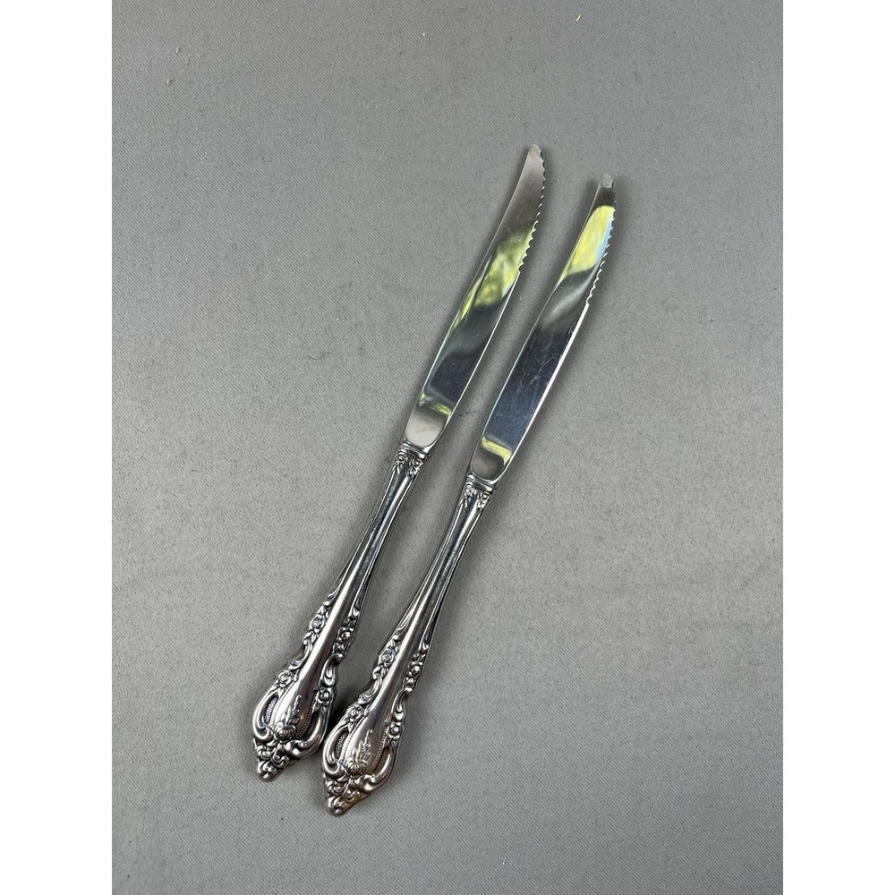 2 Oneida Community BRAHMS Stainless Steak Knives